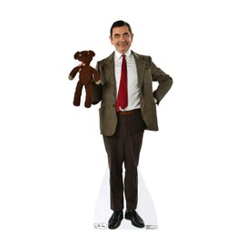 Cardboard People Mr. Bean & Teddy Life Size Cardboard Cutout Standup