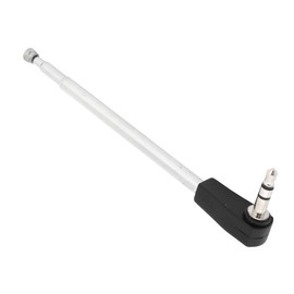 uxcell 3.5mm FM Telescopic Antenna, 22.5cm Long 4 Section Portable Radio Replacement Telescoping Audio Antenna Stainless Steel Connector for 3.5mm FM Radio Plug-in Stereo