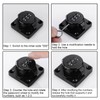 Erzekrim Hasp with Combination Lock 4.5 Inch Security Hasp with