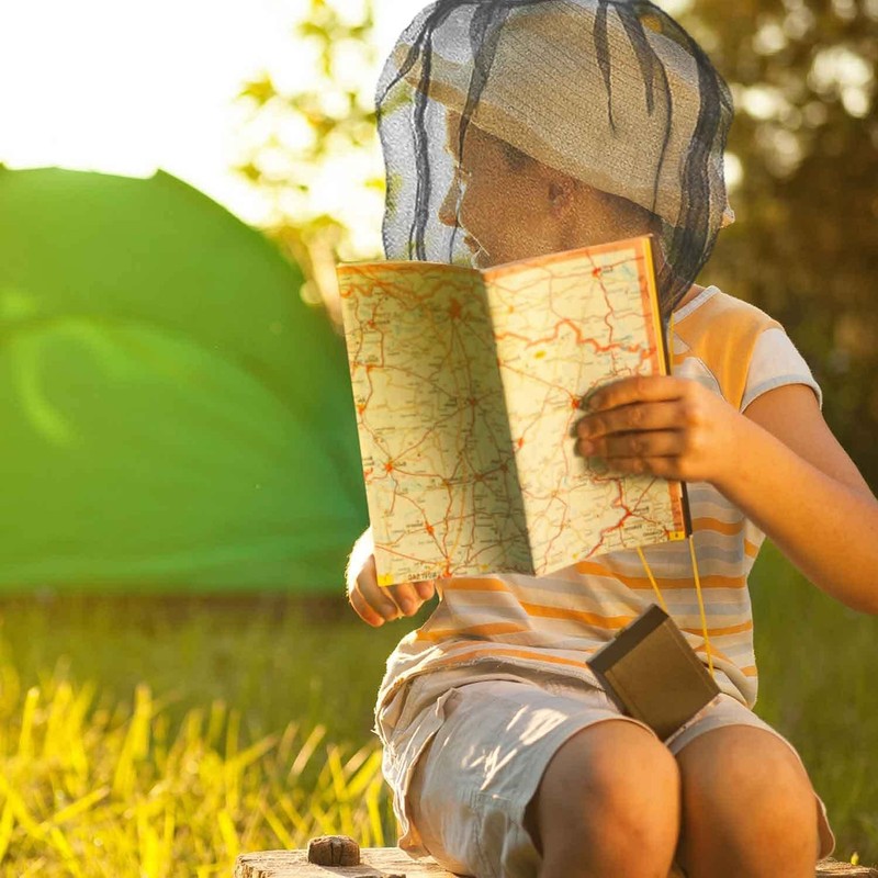 4 Pack Mosquito Head Net Face Mesh Net Head Protecting