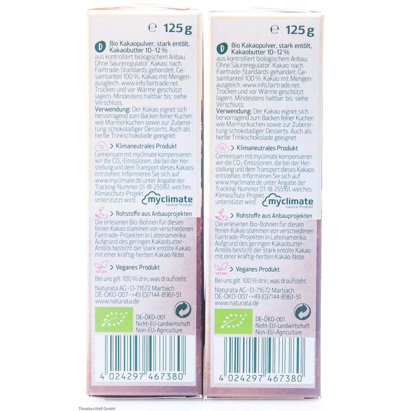 Cocoa, heavily de-oiled