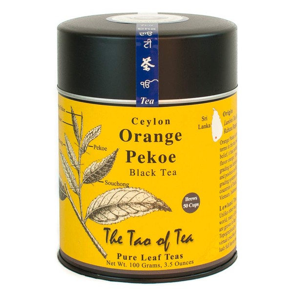 The Tao of Tea Ceylon Orange Pekoe, Sri Lankan Loose Tea, 3.5 Ounce Tin, 3.5 Ounce