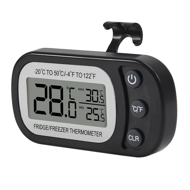 AITRIP 2 Pack Refrigerator Thermometer, Digital Freezer/Fridge Thermometer with Hook