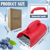 KCVV Berry Picker With Handle, Plastic Blueberry Picker, Red Fruit