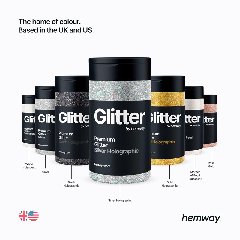 Hemway Lavender Purple Glitter Shaker, 130g Ultrafine Glitter