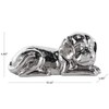 Deco 79 Ceramic Dog Decorative Sculpture Laying Home Decor Statue
