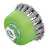 Draper 08054 Stainless-Steel Twist-Knot Wire Cup Brush, 75mm, M14