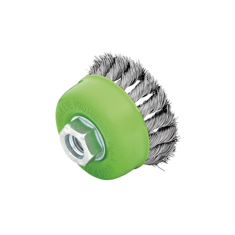 Draper 08054 Stainless-Steel Twist-Knot Wire Cup Brush, 75mm, M14