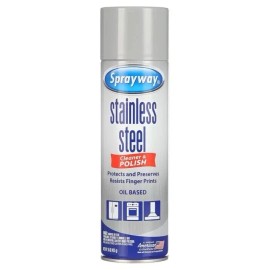 (2 Pack) Sprayway SW841 Oil-based Stainless Steel Cleaner and Polish, 15 Oz.
