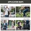 Insulated Water Bottle Holder with Crossbody Strap and Pockets