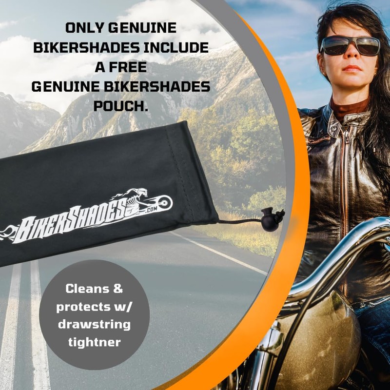 Bikershades Motorcycle Biker Safety Day Riding Sunglass Foam Padded Men