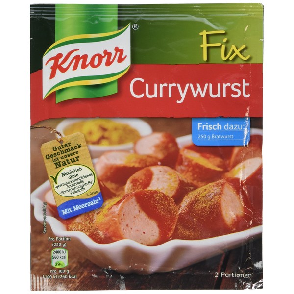 Knorr Fix for Currywurst Sauce Mix -Pack of 10 Pcs