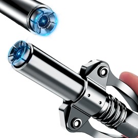 PYXGLAQ Grease Gun Coupler Grease Gun Tips,Quick Lock Double Handles Grease Gun Tip with 6 Thickened Claws,Rated 12,000PSI,Compatible with All Grease Guns,Suitable for Automobiles Ships Farm Machinery