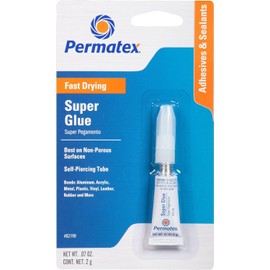 Permatex 82190-12PK Super Glue, 2 g (Pack of 12)