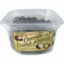 Trader Joe's 2 PACK TRADER JOE'S CHOCOLATE COCONUT ALMONDS 12 OZ EACH
