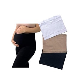 Pack de 3 bandas para vientre maternidad, extensor de pantalones para maternidad sin costuras, para embarazo y postparto, (Multicolor)