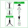 Mind Reader COATRACK11 Standing Metal Coat Rack Hat Hanger 11