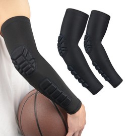 IBLUELOVER Compression Arm Sleeve Protective Shooter Sleeve Crashproof Arm Protector with Elbow Pad, Goalkeeper Elbow Arm Sleeve Elbow Support Braces for Wrestling Basketball Cycling Skateboard