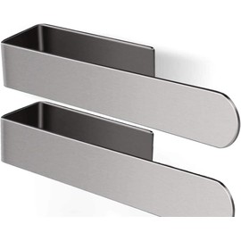 2PACK Hand Towel Holder Hand Towel Ring - NSCMQSL Self Adhesive Bathroom Towel Bar Stick on Wall, SUS 304 Stainless Steel Brushed Silver(9 Inch)
