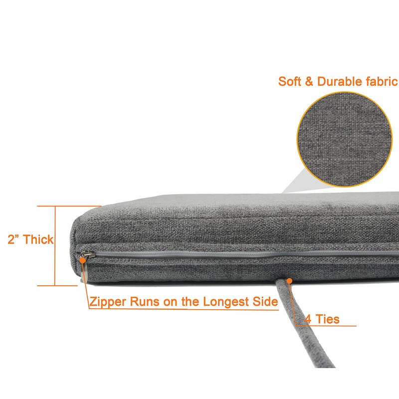 Loveboat Washable Bench Cushion, Non-Slip Bench Pad for Shoe Storage,