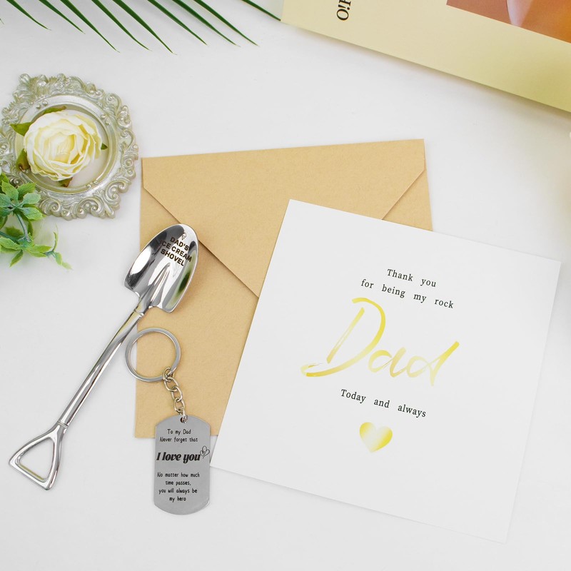 BORISCA For Dad Ice Cream Shovel Dad Birthday Gifts Presents