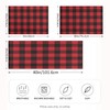 Dalzium Christmas and New Year Buffalo Plaid Satin Pillowcase for