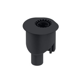 TECE 650003 drainline vertical drain (drain capacity 1.3 l/s; removable siphon immersion pipe; for rotating mounting) black