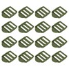 uxcell 16Pcs Plastic Ladder Slider, 1" (25mm) Light Army Adjustable
