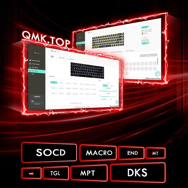 ATTACK SHARK X68MAX HE 60% Wired Magnetic Switch Keyboard,Full Aluminum