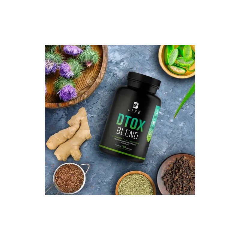Detox Natural De 180 Cápsulas, Dtox Blend B Life