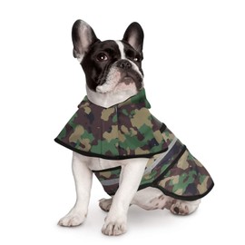 HDE Dog Raincoat Hooded Slicker Poncho for Small to X-Large Dogs and Puppies Camo - M