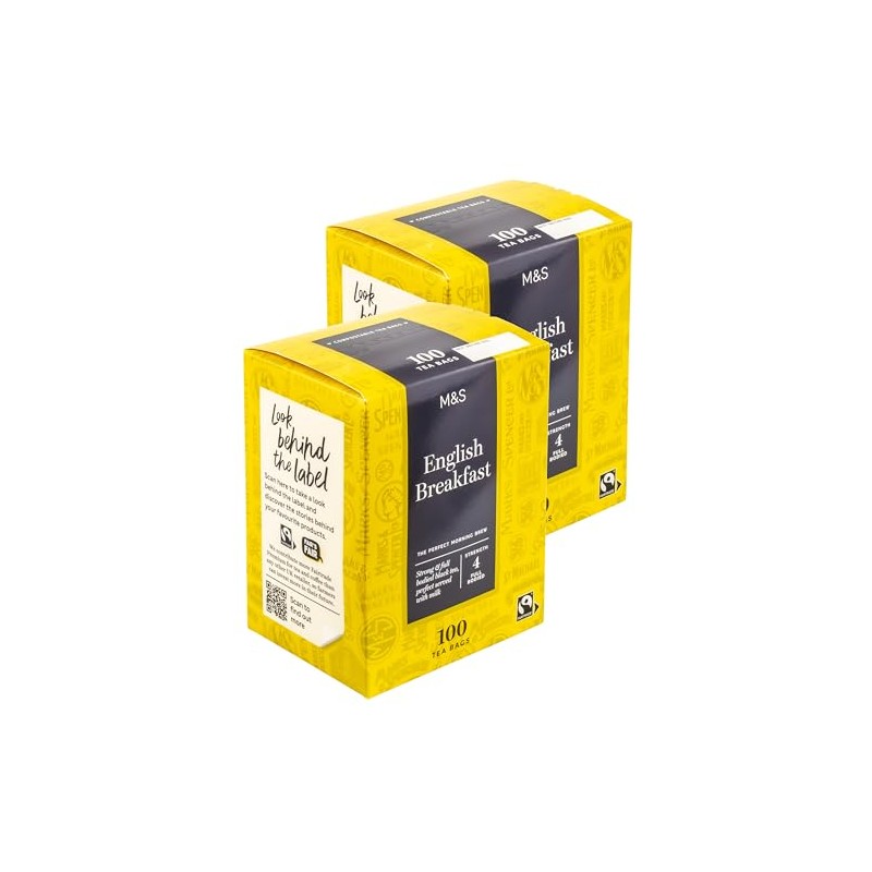 M&S Marks & Spencer English Breakfast Teabags, Full Bodied Morning