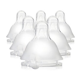 Evenflo Balance Plus - Pezones de cuello estándar para uso con botellas de cuello estándar Evenflo Balance Plus, flujo lento para 0 meses en adelante, paquete de 6