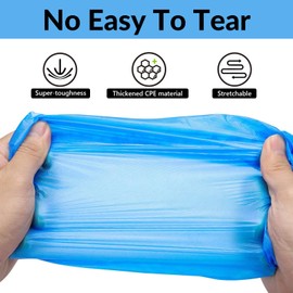 KmaxShip Disposable Shoe Covers Non Slip - Pack of 220 (110 Pairs) for Indoors, Premium Waterproof and Recyclable Shoe Booties Covers, Fits Up To 11 US Men and 13 US Women Size,Blue