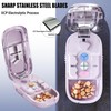 Pill Cutter Splitter for Small and Tiny Pills - 1/2&1/3&1/4