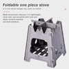 Boundless Voyage Outdoor Titanium Folding Wood Stove Camping Multi-Fuels Alcohol