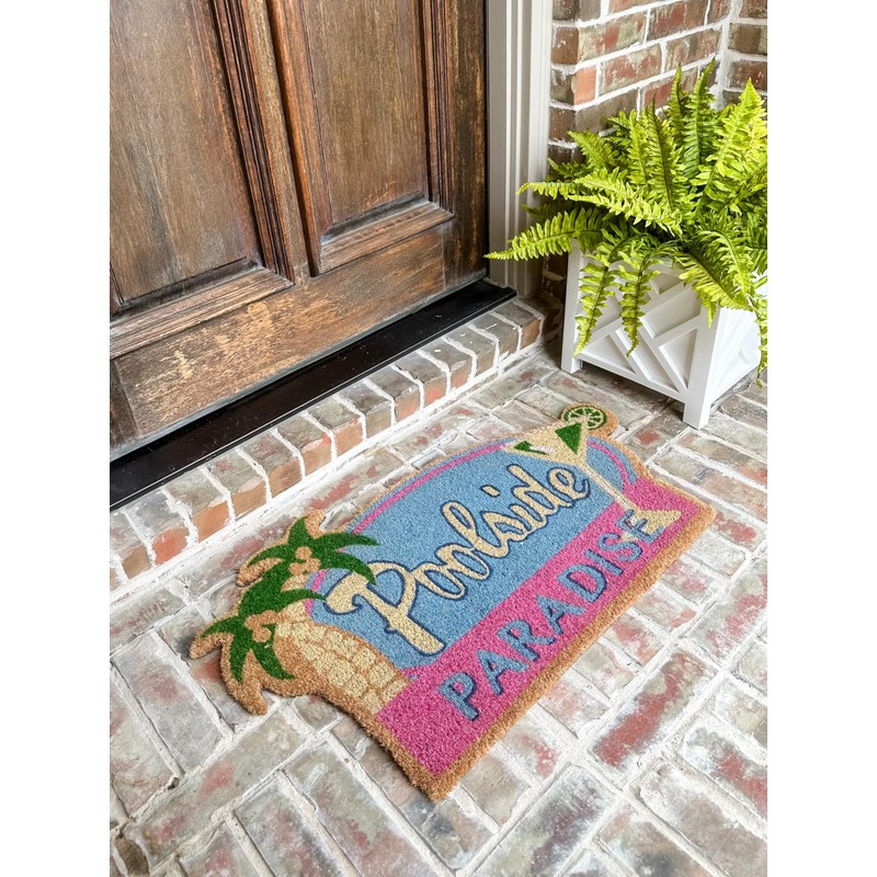 The Round Top Collection - Poolside Paradise Coir Mat