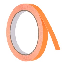 PATIKIL 0.5 Inch x 33 Feet Neon Gaffer Fabric Tape, 1 Roll Fluorescent Tape, UV Black Light Glow Tape for UV Party, Orange