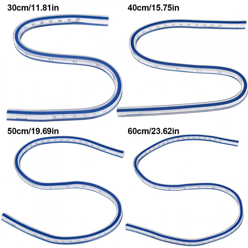 Curve Runner Ruler Flexible Curve Ruler Curved Ruler Measurement Tool