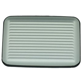 Aluminum Credit Card Holder Wallet Pocket Aluminium Case Box Credit Card Protection Waterproof Case (Silver)