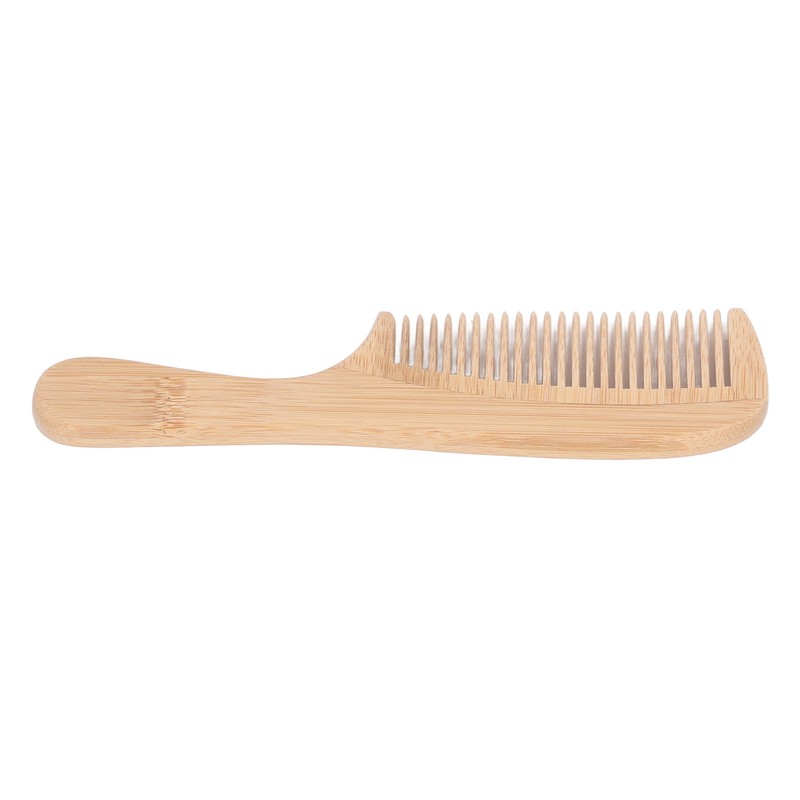 5pcs Bamboo Hair Comb Anti Statics Round Teeth Fragrance Wide