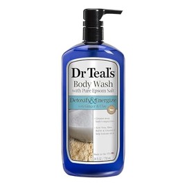 Dr Teal's Body Wash with Pure Epsom Salt, ify and Energize, Ginger & Clay Detox 24 Fl Oz