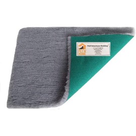 PnH Veterinary Bedding - Green Back - GREY, BROWN, CHARCOAL or WHITE - Vet Bedding Pieces - Many Sizes - READY TO USE, SELVAGE EDGE REMOVED (100cm x 50cm, GREY)