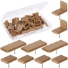 BENBO 30 Pcs Tack-in Drawer Glide L-Shape Drawer Slides and
