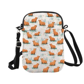 JTOUK Cute Capybara Gift for Women Capybara Lover Gift Capybara Zipper Pouch Makeup Bag (Capybara Cr EU)