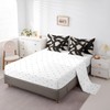 Feelyou Adults Black and Dark Tan Comforter Set Queen 7