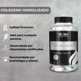 Colágeno Hidrolizado Vit & Skin 60 Cápsulas Súper Premium