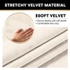 PrinceDeco Couch Cover Velvet Plush Sofa Covers for 2 Cushion
