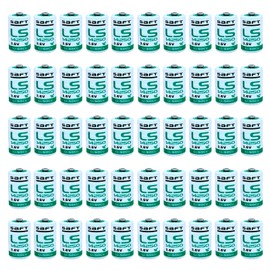 Meewellvetry (50 Pack) 1200mAh LS14250 LS 14250C 1/2 AA 3.6v Lithium Battery Replace for SAFT LS14250 3.6V Battery