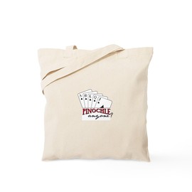 CafePress PINOCHLE Amzone? Tote Bag Reusable Natural Beige Canvas Shopping Bag